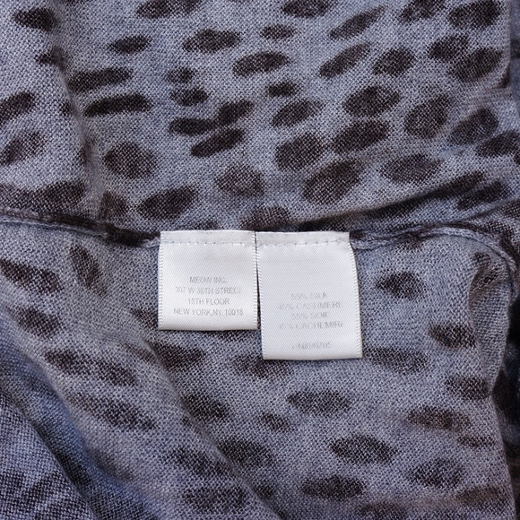 REBECCA TAYLOR ANIMAL PRINT CASHMERE BLEND - Picture 7 of 7